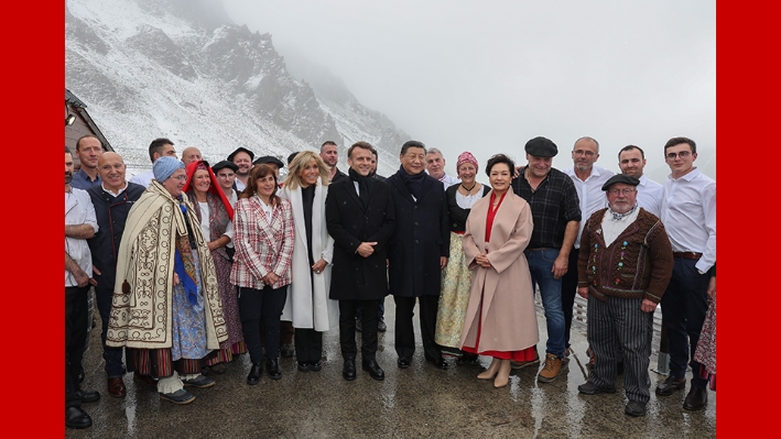 Macron hosts Xi at mountain restaurant in picturesque southern France