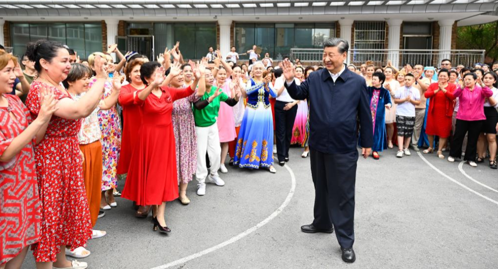 Xi inspects Urumqi in China's Xinjiang