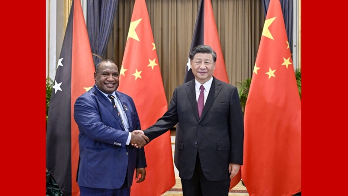 Xi says China develops ties with Pacific Islands not targeting third party, no geopolitical intentions