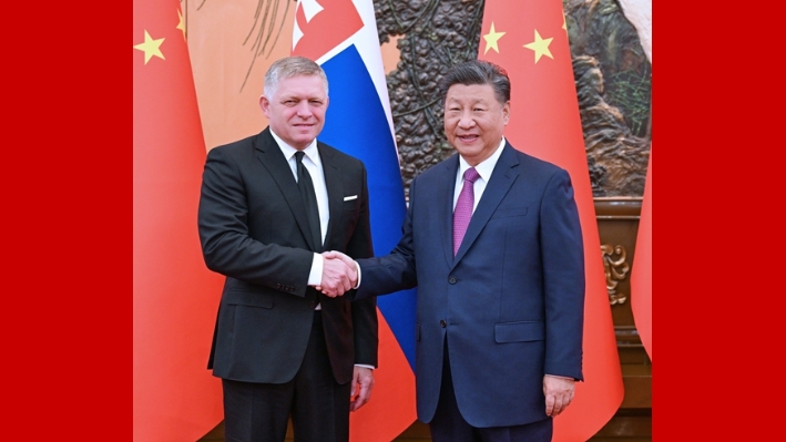 Xi, Slovak PM meet in Beijing, agreeing to elevate ties