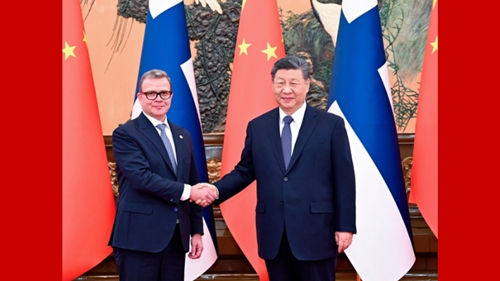 Xi welcomes Finnish enterprises to "take a swim in the vast ocean of the Chinese market"