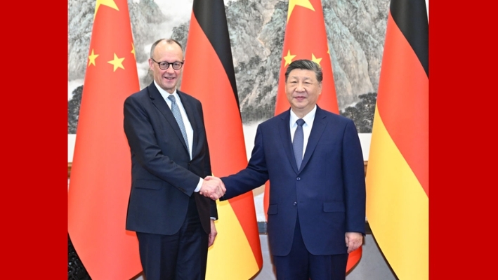  China, Germany agree to deepen partnership, win-win cooperation in Xi-Merz meeting