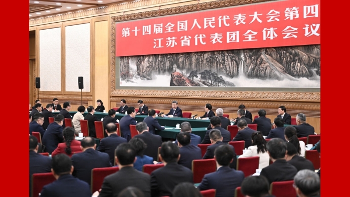 Xi takes part in deliberation at annual national legislative session