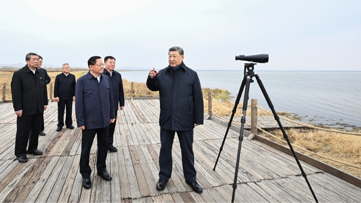 Xi stresses prioritizing ecological conservation, pursuing green development
